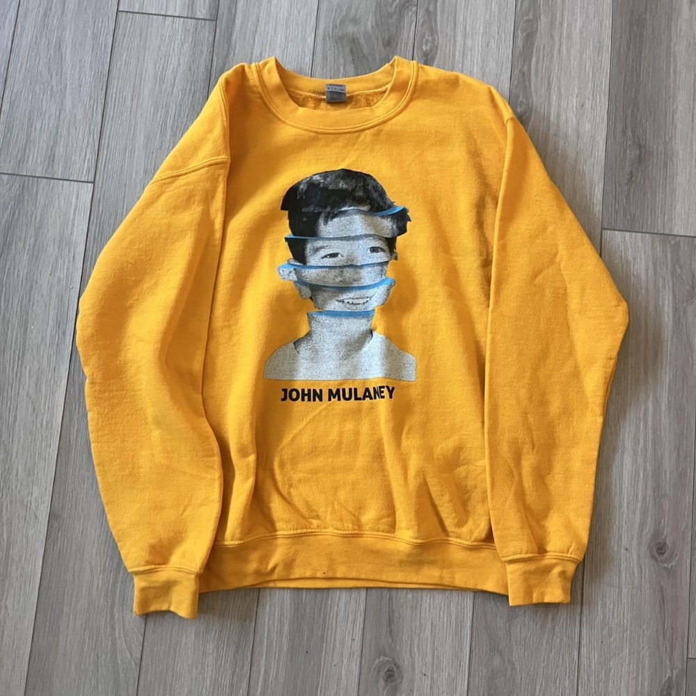 John Mulaney From Scratch Yellow Crew neck Sweatshirt & hat